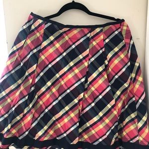 Knee length skirt- multi color